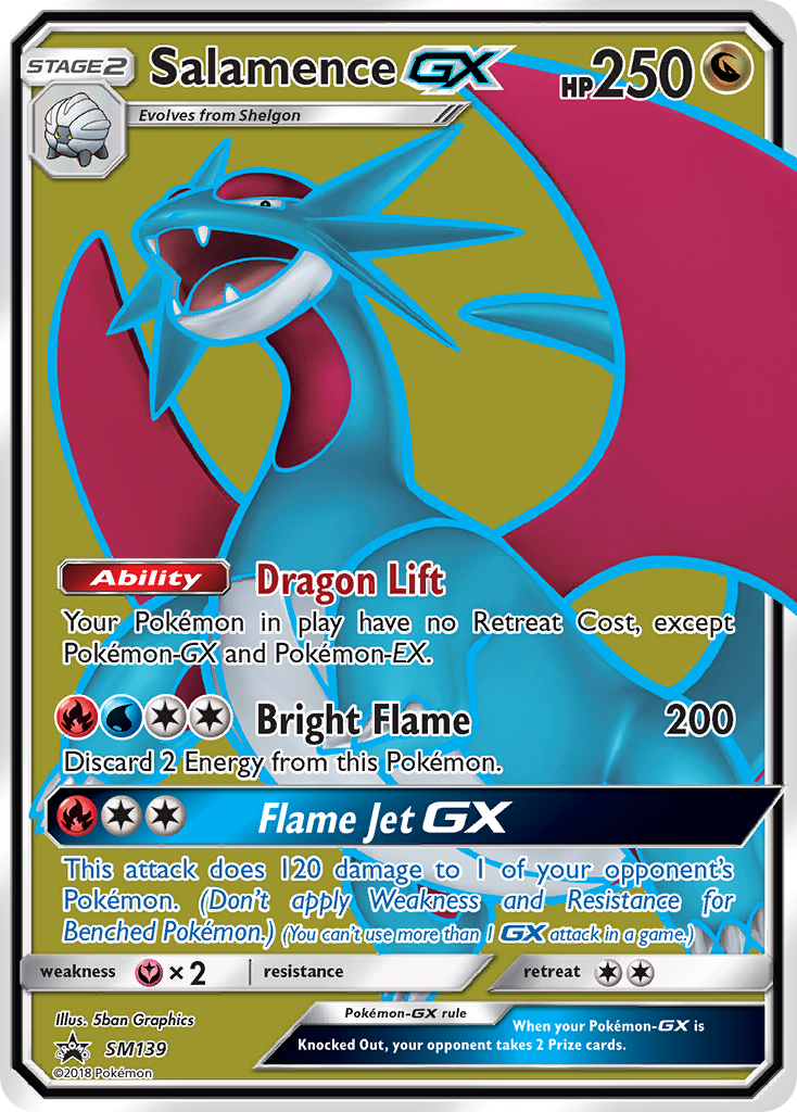 Salamence-GX – SM Black Star Promos SM139 Pokémon card