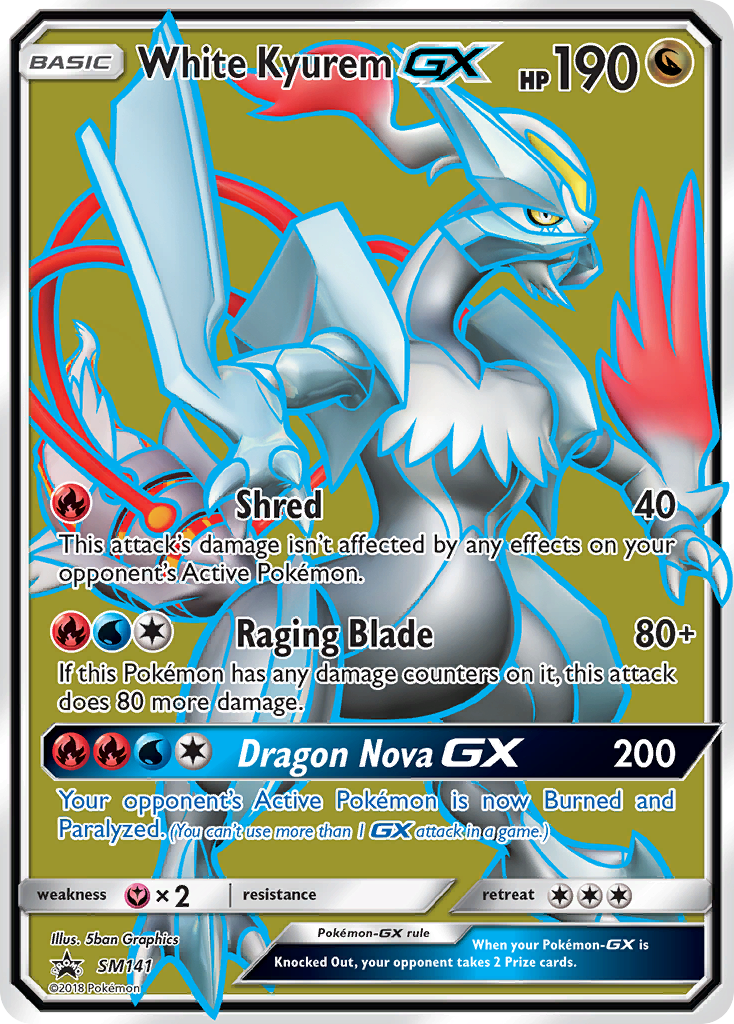 White Kyurem-GX – SM Black Star Promos SM141 Pokémon card