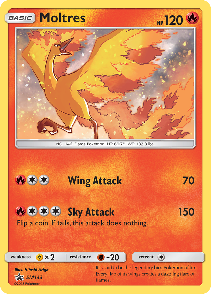 Moltres – SM Black Star Promos SM143 Pokémon card