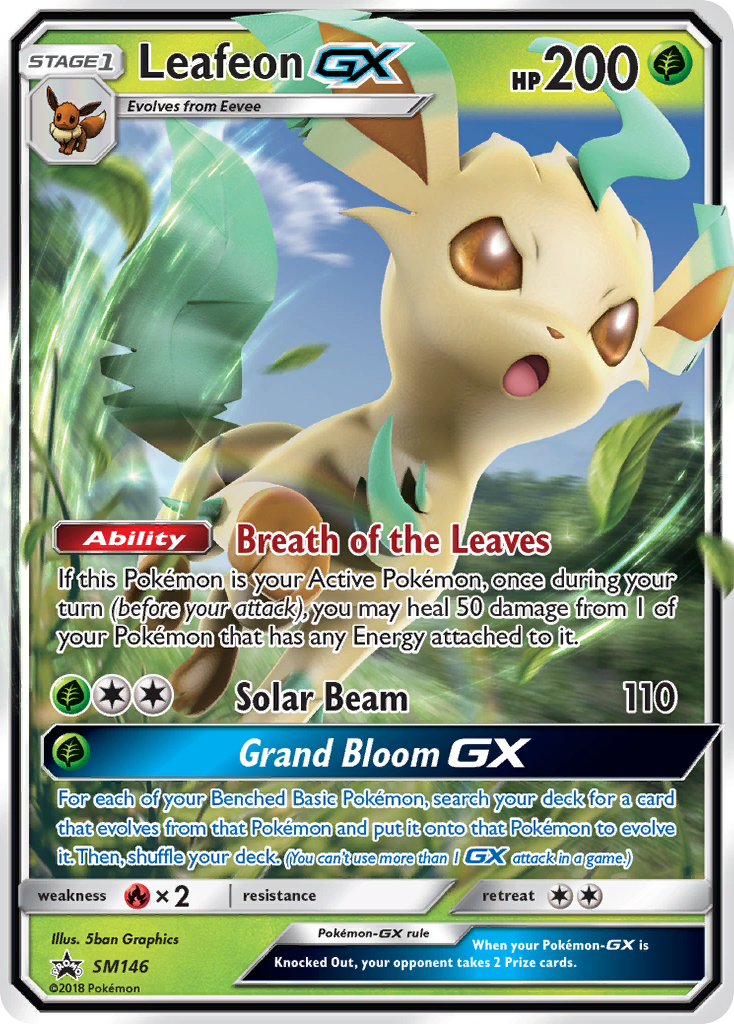 Leafeon-GX – SM Black Star Promos SM146 Pokémon card