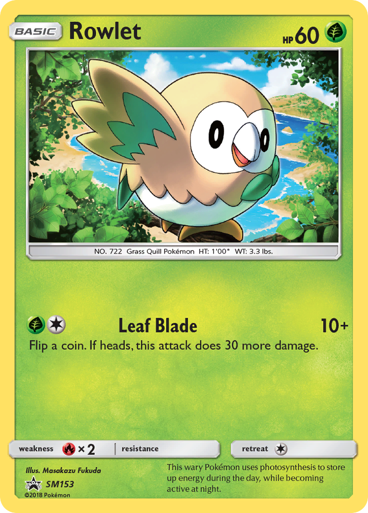 Rowlet – SM Black Star Promos SM153 Pokémon card