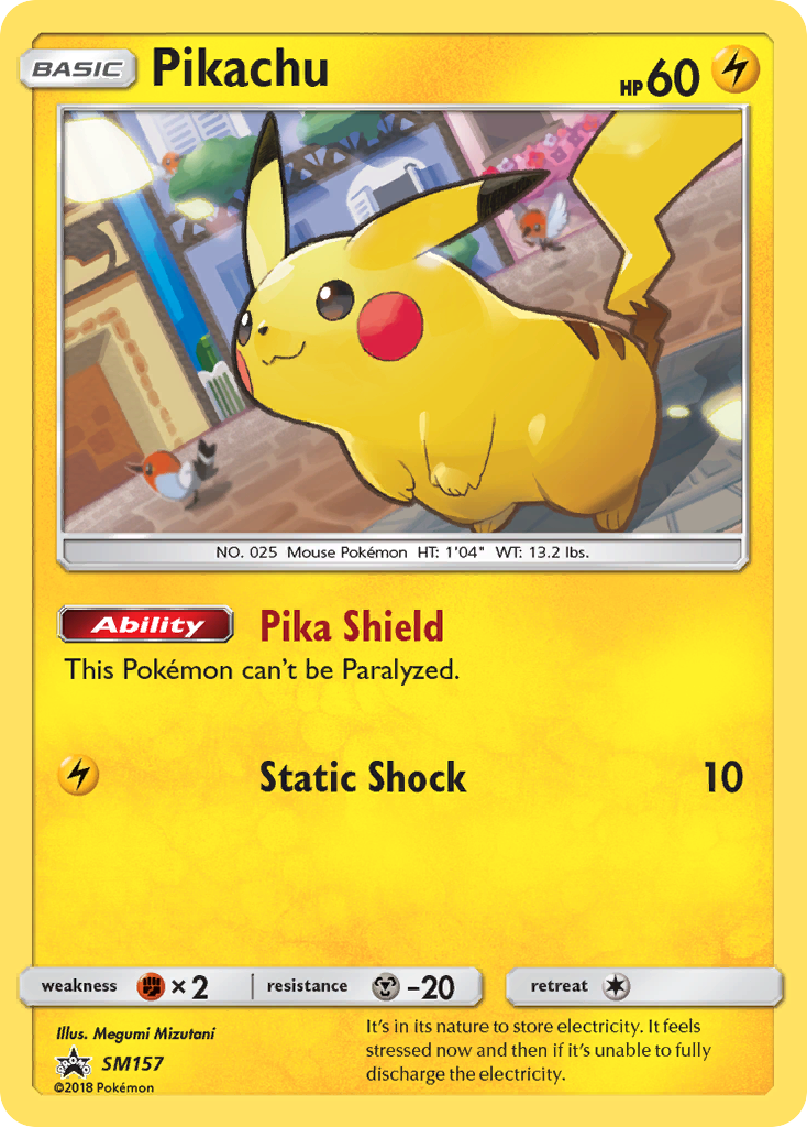 Pikachu – SM Black Star Promos SM157 Pokémon card