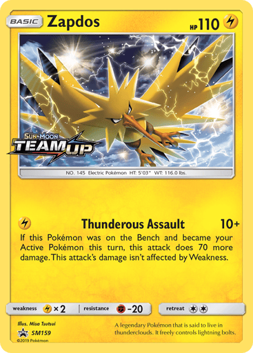 Zapdos - SM Black Star Promos SM159