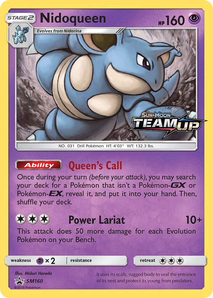Nidoqueen – SM Black Star Promos SM160 Pokémon card