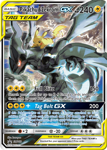 Pikachu & Zekrom-GX - SM Black Star Promos SM168
