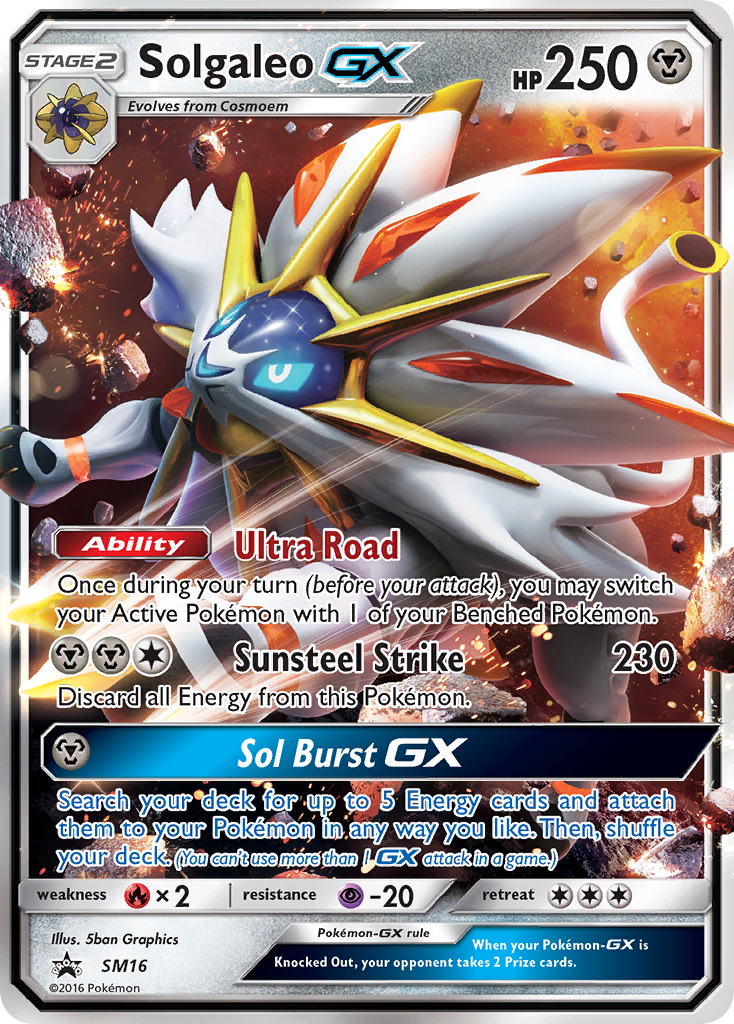 Solgaleo-GX – SM Black Star Promos SM16 Pokémon card