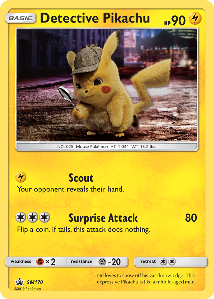 Detective Pikachu – SM Black Star Promos SM170 Pokémon card