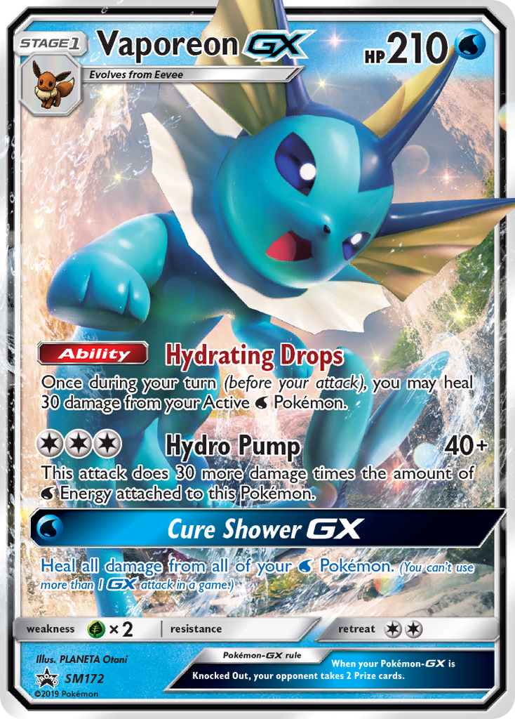 Vaporeon-GX – SM Black Star Promos SM172 Pokémon card