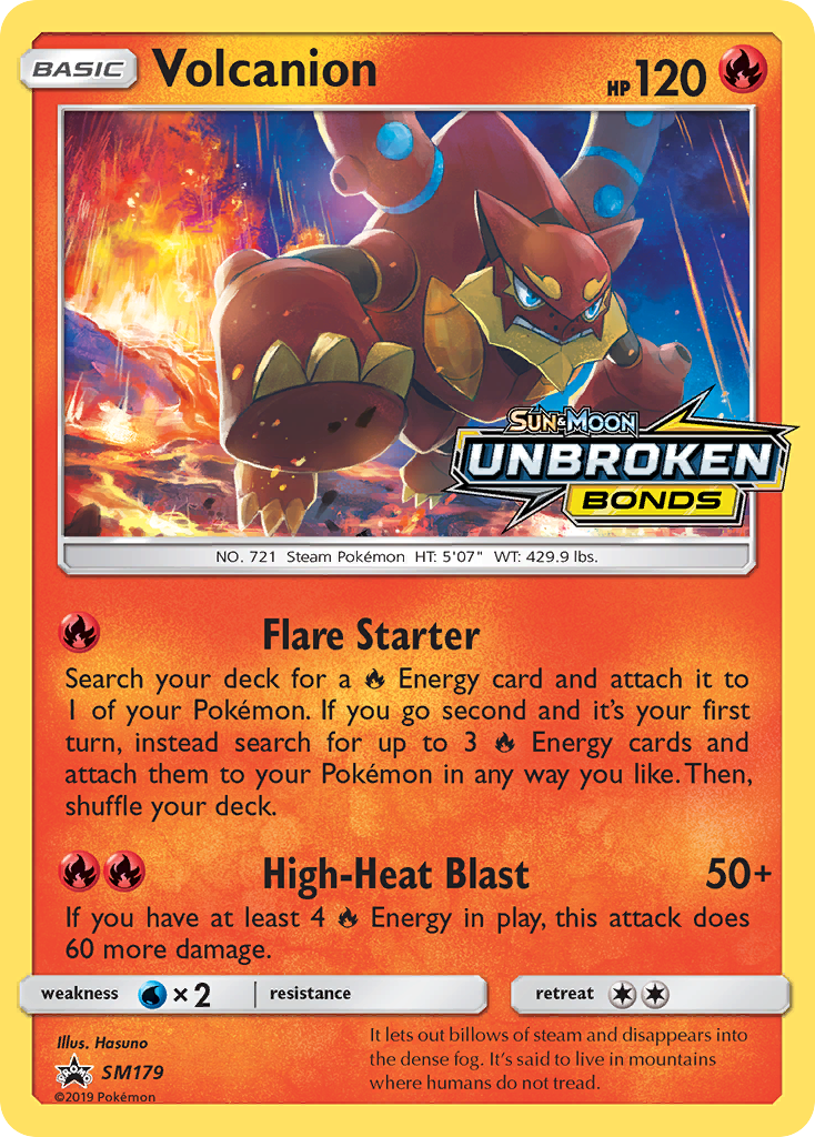 Volcanion – SM Black Star Promos SM179 Pokémon card