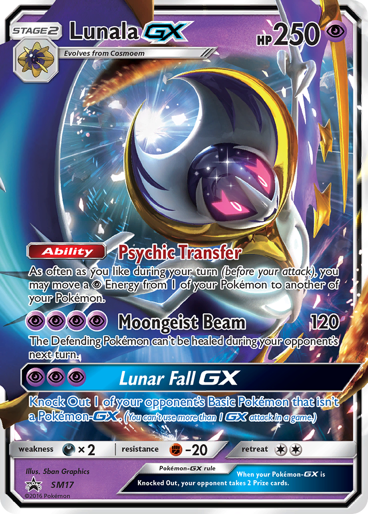 Lunala-GX – SM Black Star Promos SM17 Pokémon card