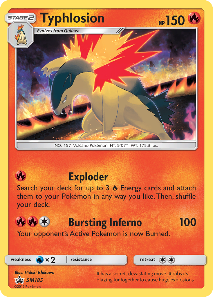 Typhlosion – SM Black Star Promos SM185 Pokémon card