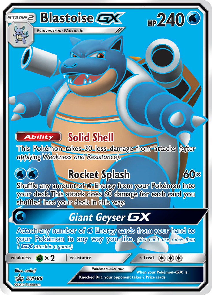 Blastoise-GX – SM Black Star Promos SM189 Pokémon card