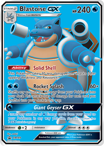 Blastoise-GX - SM Black Star Promos SM189