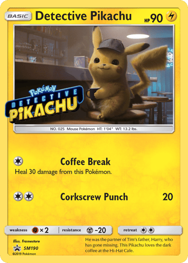 Detective Pikachu - SM Black Star Promos SM190