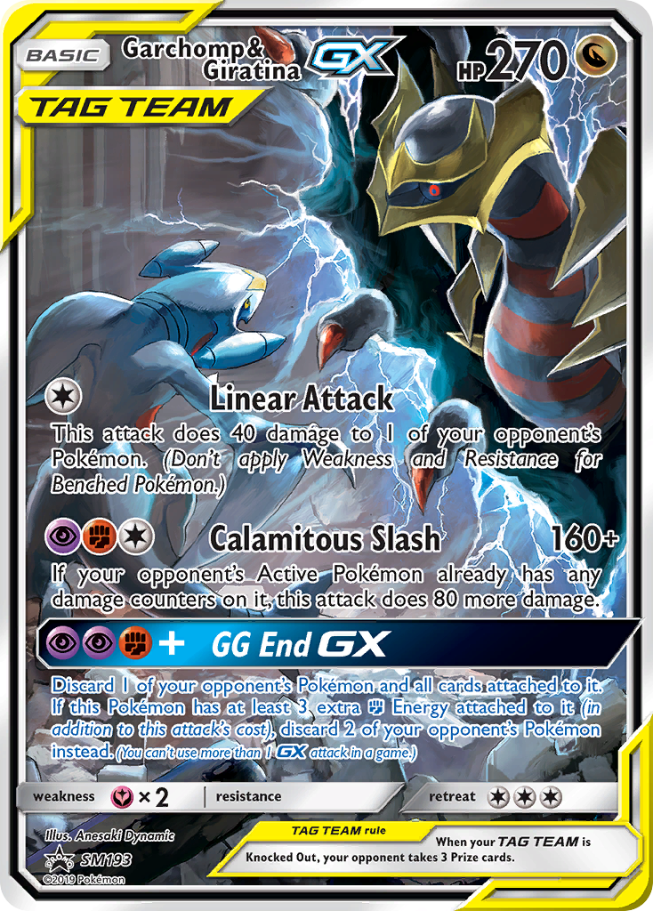 Garchomp & Giratina-GX – SM Black Star Promos SM193 Pokémon card