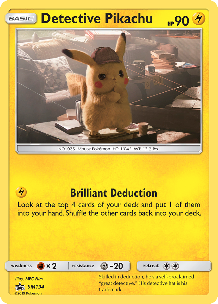 Detective Pikachu – SM Black Star Promos SM194 Pokémon card