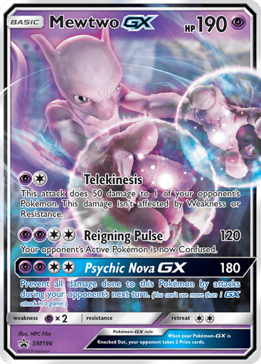 Mewtwo-GX - SM Black Star Promos SM196