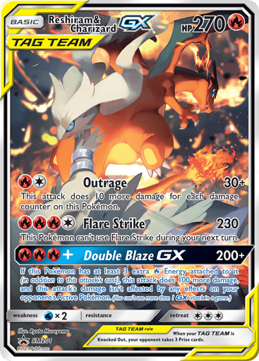 Reshiram & Charizard-GX - SM Black Star Promos SM201