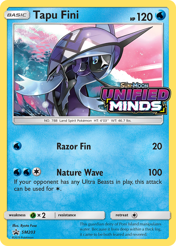 Tapu Fini – SM Black Star Promos SM203 Pokémon card