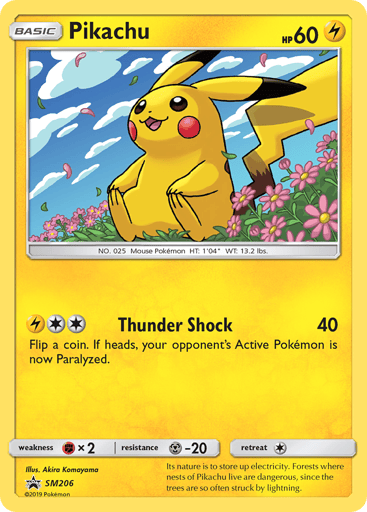 Pikachu - SM Black Star Promos SM206