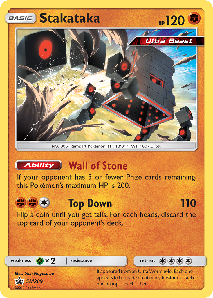 Stakataka – SM Black Star Promos SM209 Pokémon card