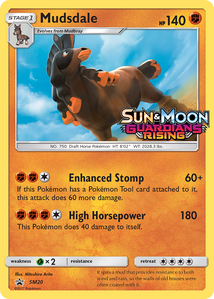 Mudsdale – SM Black Star Promos SM20 Pokémon card