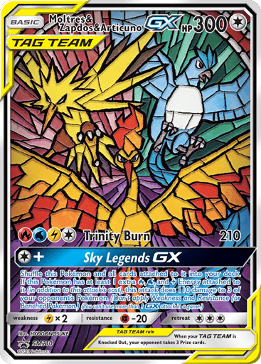 Moltres & Zapdos & Articuno-GX - SM Black Star Promos SM210