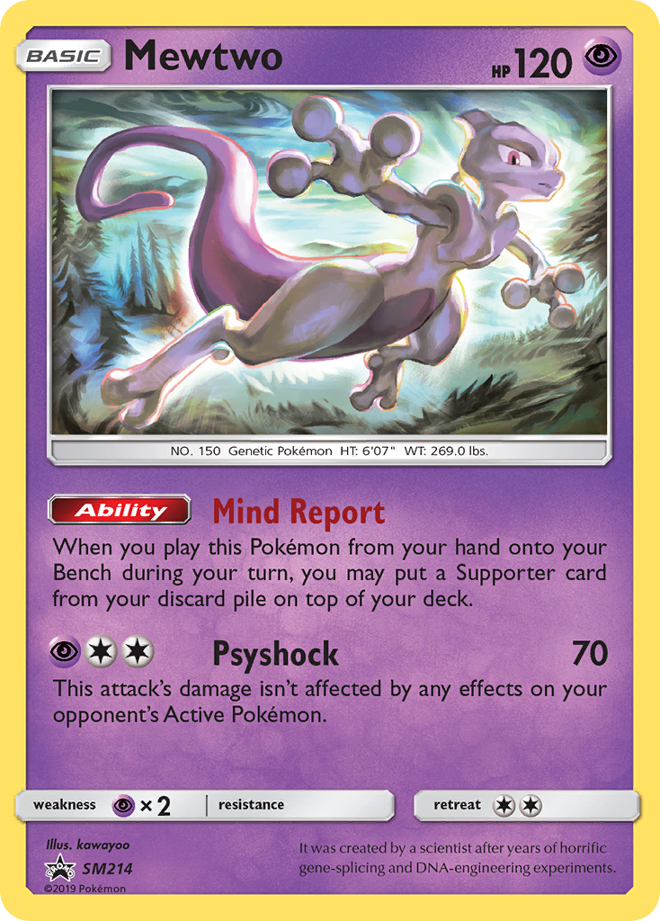 Mewtwo – SM Black Star Promos SM214 Pokémon card