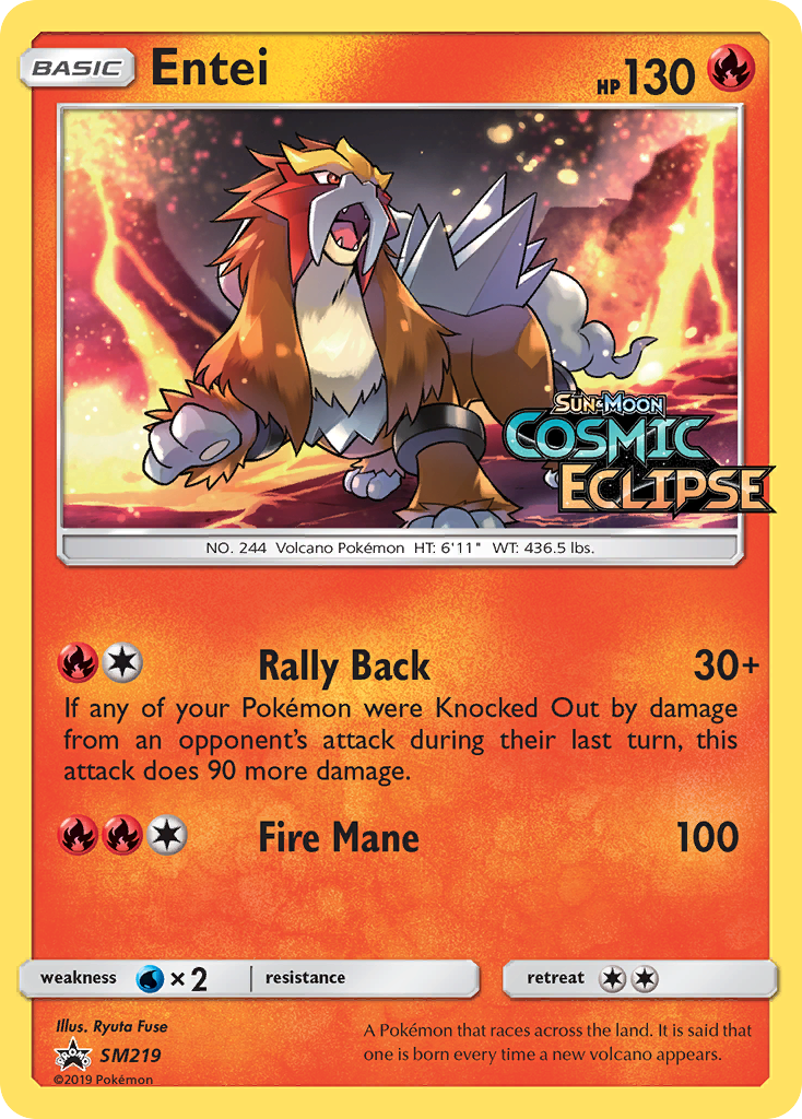 Entei – SM Black Star Promos SM219 Pokémon card