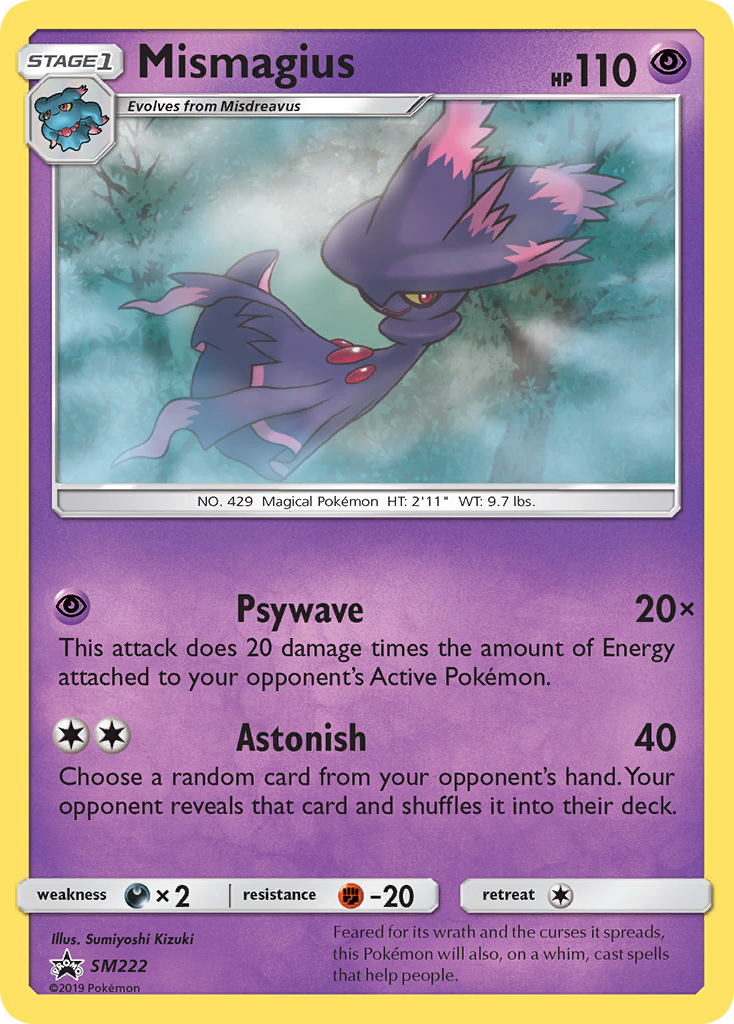 Mismagius – SM Black Star Promos SM222 Pokémon card