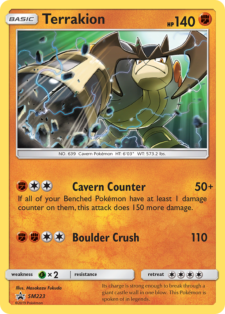 Terrakion – SM Black Star Promos SM223 Pokémon card