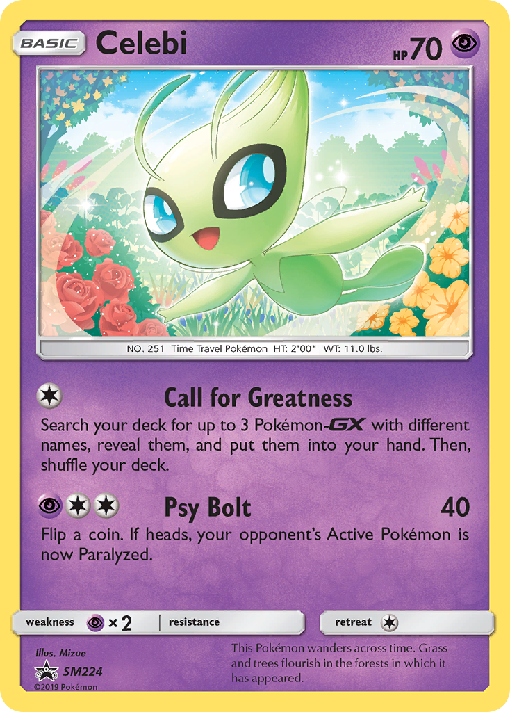 Celebi – SM Black Star Promos SM224 Pokémon card