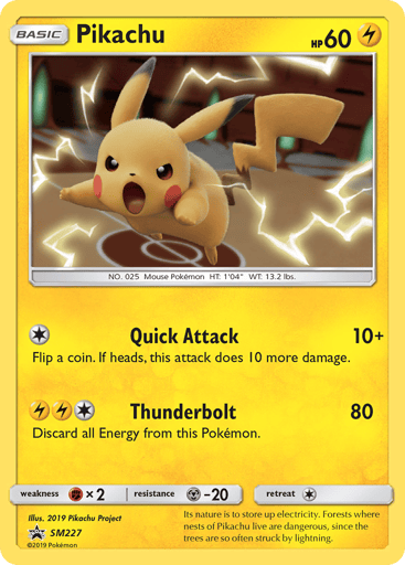 Pikachu - SM Black Star Promos SM227