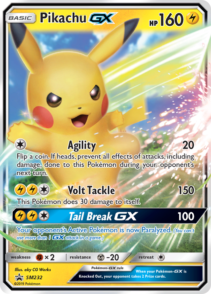 Pikachu-GX – SM Black Star Promos SM232 Pokémon card