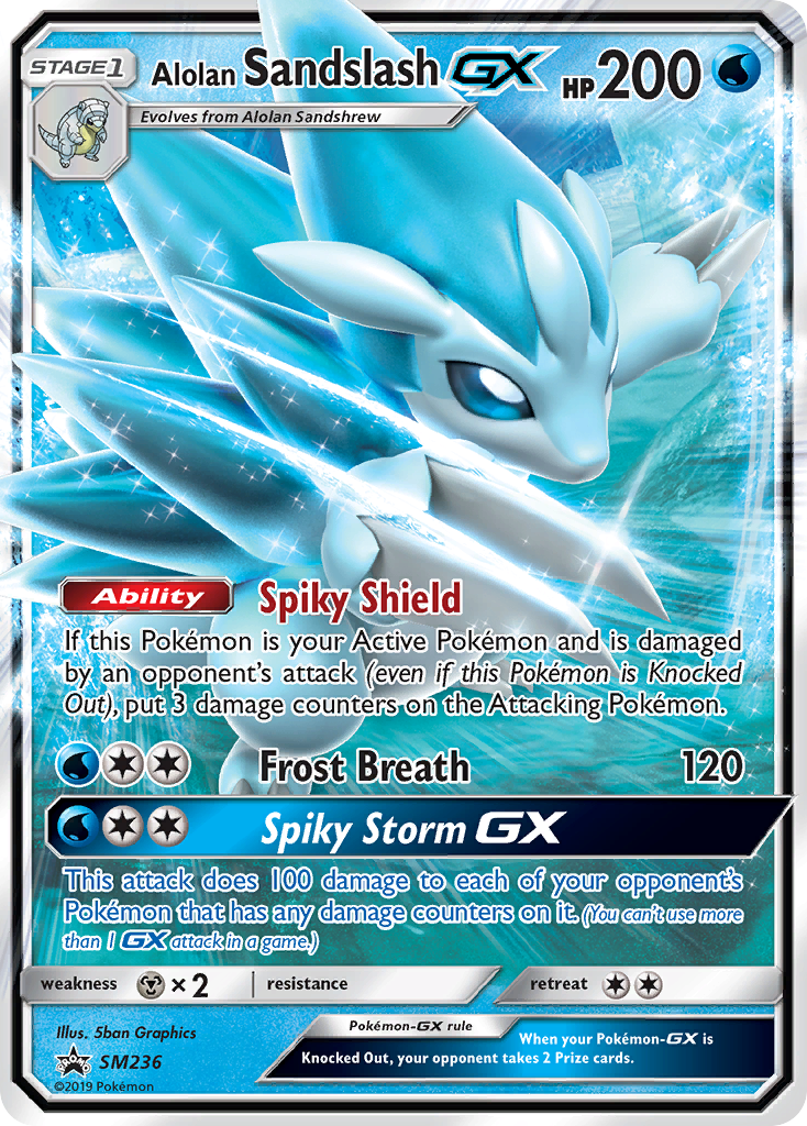 Alolan Sandslash-GX – SM Black Star Promos SM236 Pokémon card
