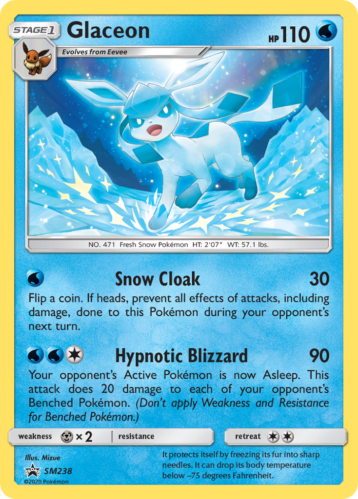 Glaceon – SM Black Star Promos SM238 Pokémon card