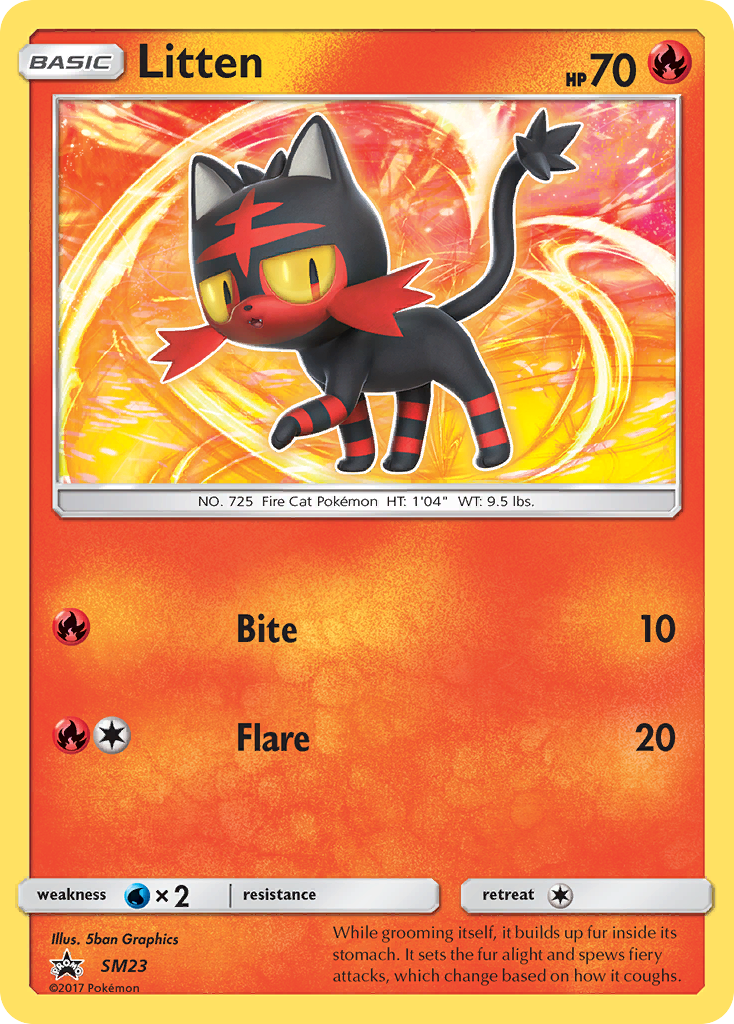 Litten – SM Black Star Promos SM23 Pokémon card