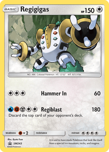 Regigigas - SM Black Star Promos SM243