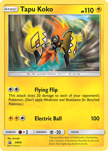 Tapu Koko - SM Black Star Promos SM30
