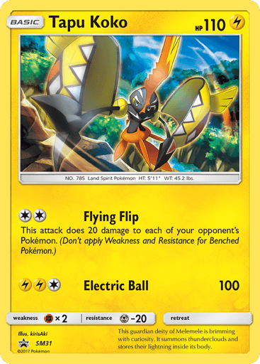 Tapu Koko - SM Black Star Promos SM31