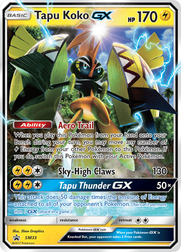 Tapu Koko-GX - SM Black Star Promos SM33