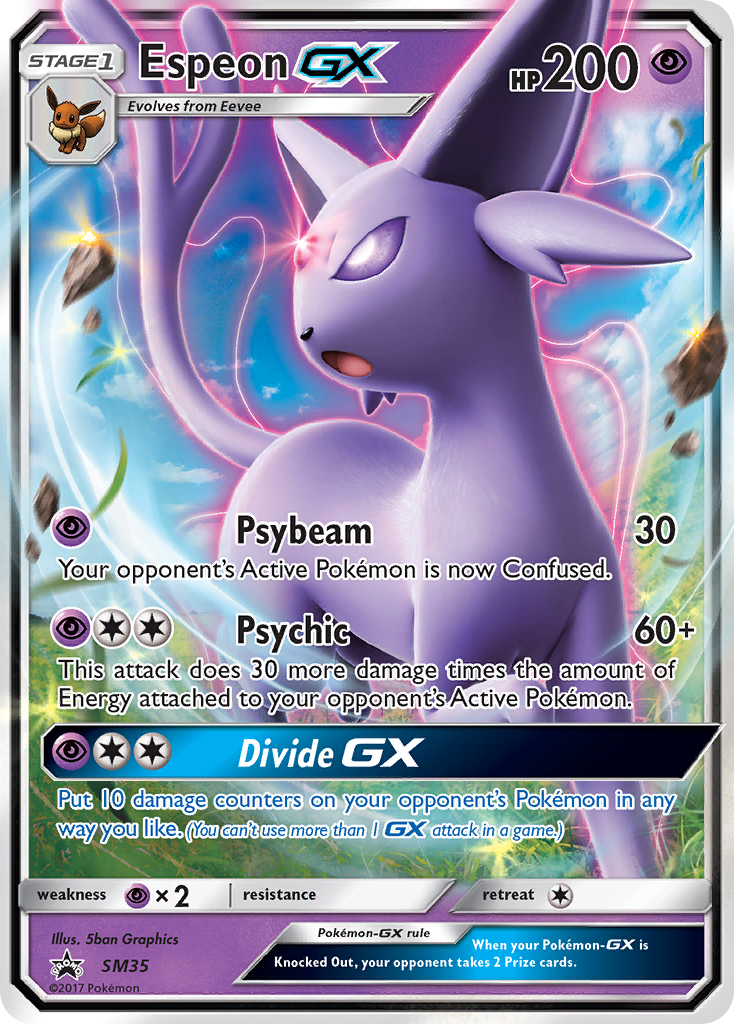 Espeon-GX – SM Black Star Promos SM35 Pokémon card