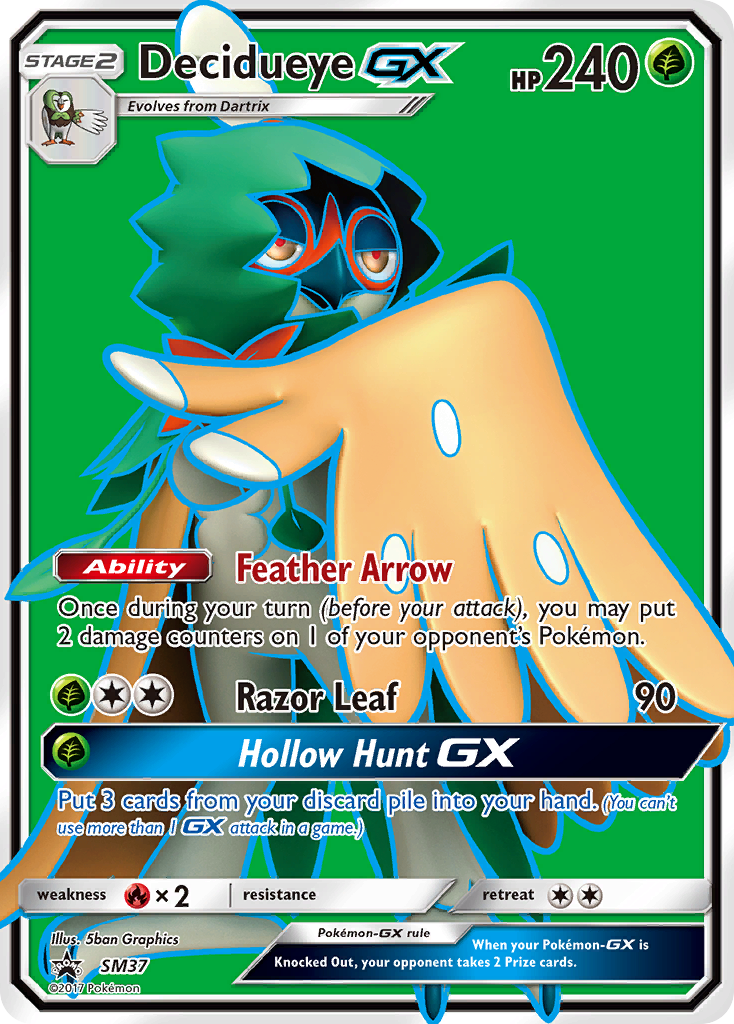 Decidueye-GX – SM Black Star Promos SM37 Pokémon card