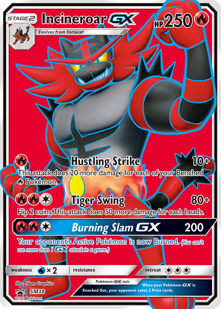 Incineroar-GX – SM Black Star Promos SM38 Pokémon card
