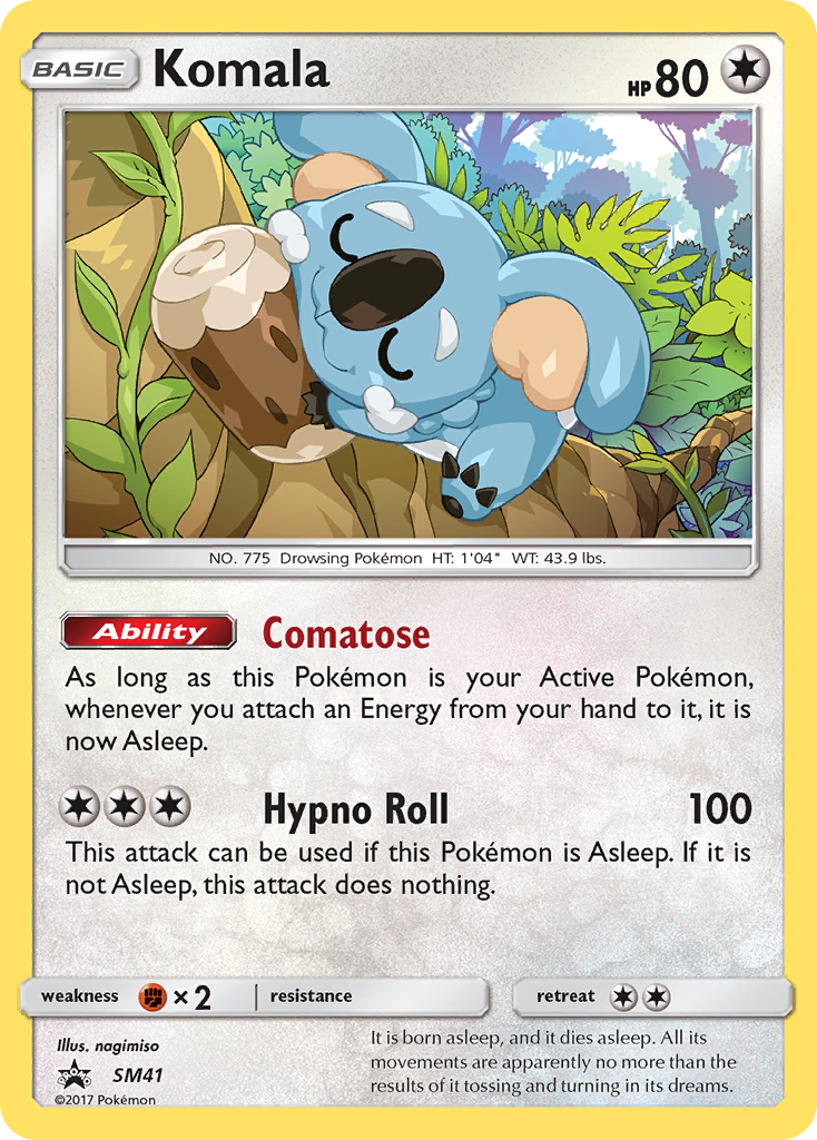 Komala – SM Black Star Promos SM41 Pokémon card
