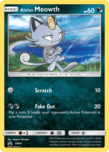 Alolan Meowth - SM Black Star Promos SM43