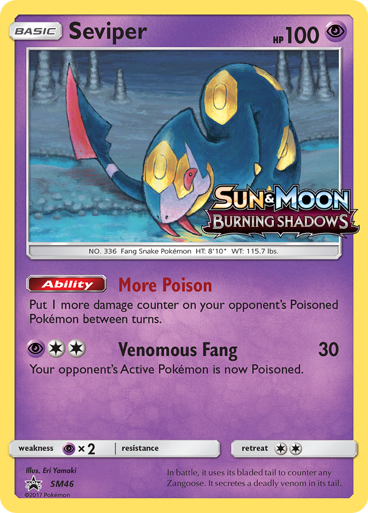 Seviper – SM Black Star Promos SM46 Pokémon card