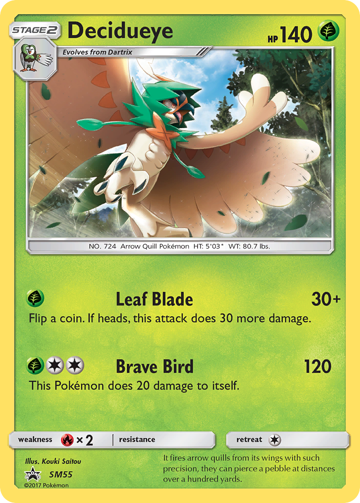 Decidueye – SM Black Star Promos SM55 Pokémon card