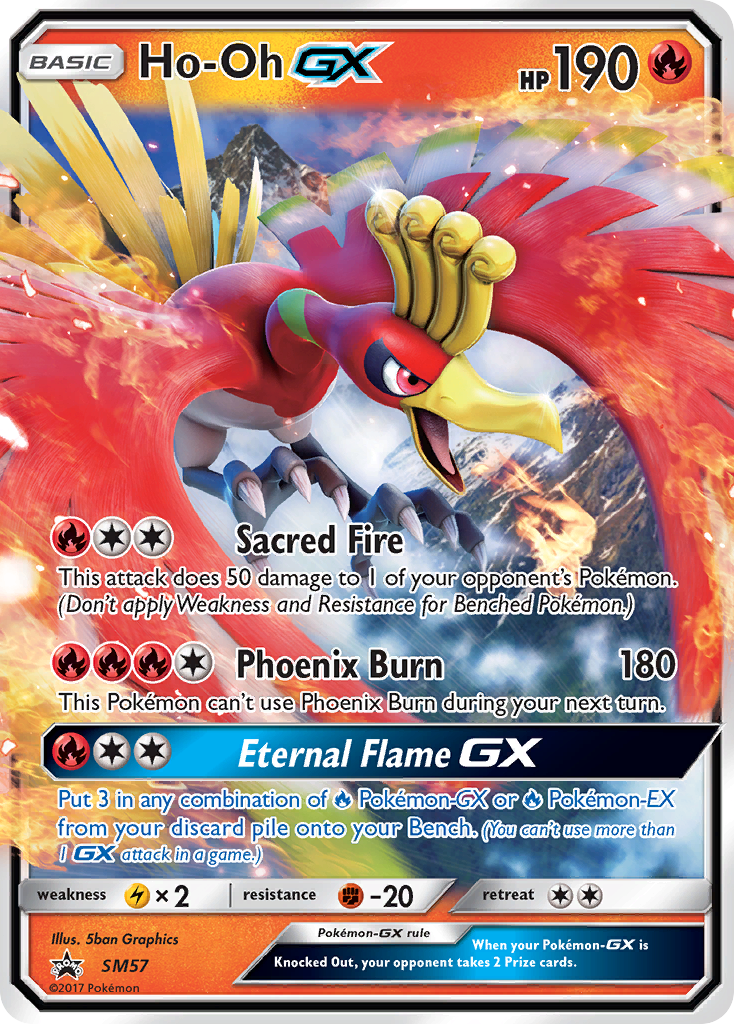 Ho-Oh-GX – SM Black Star Promos SM57 Pokémon card