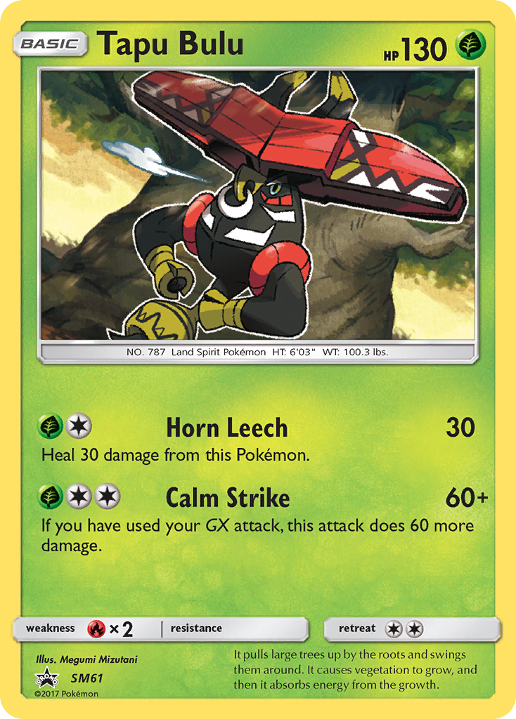 Tapu Bulu – SM Black Star Promos SM61 Pokémon card